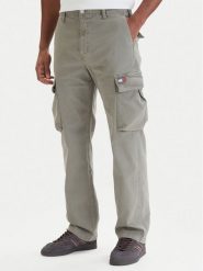 Tommy Jeans Spodnie cargo Otis DM0DM22403 Zielony Regular Fit. Zielone spodnie materiałowe męskie Tommy Jeans, m, bez wzorów, z bawełny. Za 449.99 zł.