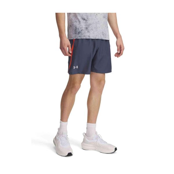 Spodenki do biegania męskie Under Armour Launch 7". Niebieskie krótkie spodenki sportowe męskie Under Armour, m, bez wzorów, do biegania. Za 109.99 zł.