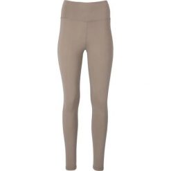 Damskie legginsy Athlecia Gaby. Brązowe legginsy sportowe damskie Athlecia, bez wzorów, na jogę i pilates. Za 168.00 zł.