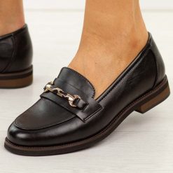 Czarne skórzane mokasyny damskie Cambell 19418. Czarne mokasyny damskie Cambell, z jeansu, eleganckie. Za 229.00 zł.