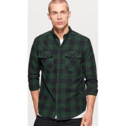 Koszula w kratę - Khaki. Brązowe koszule męskie Cropp. Za 79.99 zł.