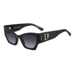 Okulary przeciwsłoneczne damskie DSQUARED2 D2 0132/S 807 Rozmiar 55 mm. Czarne okulary przeciwsłoneczne damskie Dsquared. Za 1,285.80 zł.