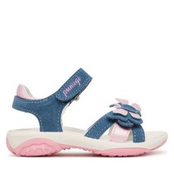 Sandały Primigi. Niebieskie sandały dziewczęce Primigi, bez zapięcia. Za 249.99 zł.