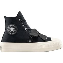 Buty sportowe Converse Converse Chuck Taylor All Star Lift. Czarne obuwie sportowe damskie Converse, bez wzorów, z materiału, trekkingowe. Za 590.00 zł.