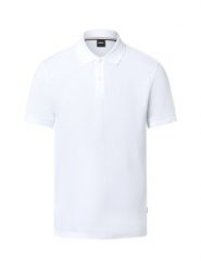 BOSS koszulka polo - Pallas Mężczyźni Bawełna biały, XL. Białe koszulki polo męskie Boss, m, bez wzorów, z bawełny, eleganckie, bez ramiączek. Za 499.95 zł.