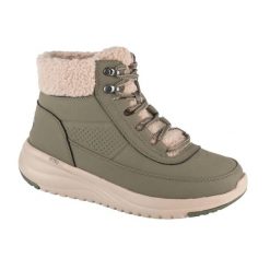 Buty zimowe damskie, On-The-Go Stellar - Alpine Adventure. Zielone obuwie sportowe damskie Skechers, bez wzorów, z materiału, trekkingowe. Za 399.99 zł.