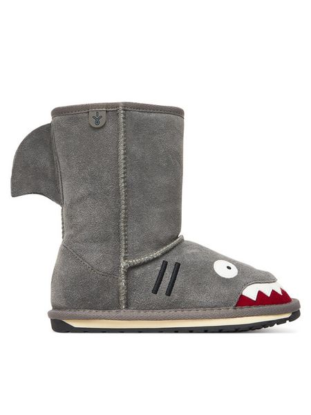 EMU Australia Śniegowce Little Creatures Shark K10589 Szary. Szare buty zimowe dziewczęce Emu Australia, bez wzorów, ze skóry, bez zapięcia. Za 309.99 zł.