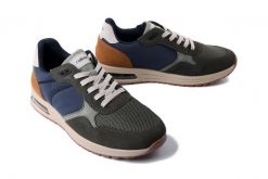 RIEKER B1000-54 green combination, półbuty męskie. Zielone półbuty na co dzień męskie Rieker, sportowe, bez zapięcia. Za 279.93 zł.