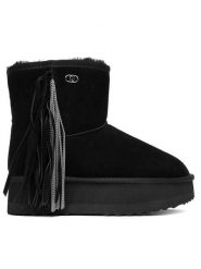 Liu Jo Śniegowce SF5109 PX002 Czarny. Czarne śniegowce i trapery damskie Liu Jo, ze skóry. Za 429.99 zł.