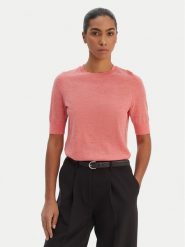 BOSS Sweter Farbella 50544996 Różowy Slim Fit. Czerwone swetry damskie Boss, xs, bez wzorów, z wełny, bez kołnierzyka, bez ramiączek, bez kaptura. Za 679.99 zł.