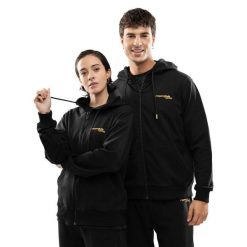 Męska rozpinana bluza z kapturem Rayo Club Lifestyle Siroko RC Split Black. Czarne bluzy męskie SIROKO, m, bez wzorów, z dresówki, z kapturem. Za 253.00 zł.