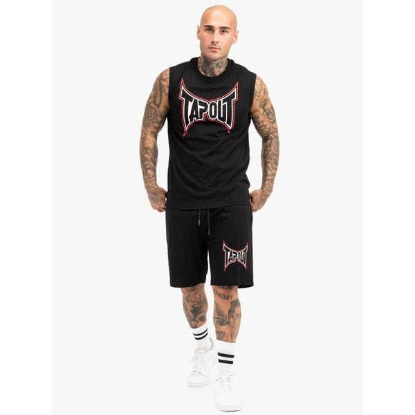 Tank top i zestaw szortów Tapout Dorrisa. Białe t-shirty męskie TAPOUT, l, bez wzorów, z dresówki, sportowe, bez kołnierzyka. Za 223.50 zł.