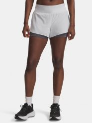 Damskie szorty Under Armour UA Launch Pro 3in 2w1-GRY. Szare szorty sportowe damskie Under Armour, s, bez wzorów, z materiału, sportowe, na fitness i siłownię. Za 267.82 zł.