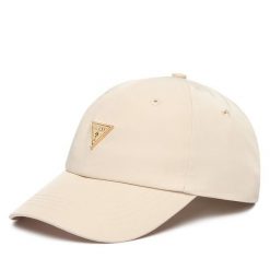 Czapka z daszkiem Guess. Brązowe czapki i kapelusze damskie Guess, z aplikacjami. Za 159.99 zł.