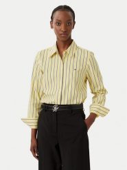 Tommy Hilfiger Koszula Summer WW0WW51155 Żółty Regular Fit. Żółte bluzki damskie Tommy Hilfiger, bez wzorów, z bawełny, bez kołnierzyka, bez ramiączek. Za 369.99 zł.