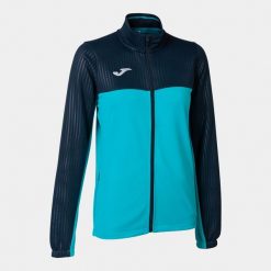 Bluza tenisowa damska Joma Montreal Full Zip. Niebieskie bluzy sportowe damskie Joma, xs, bez wzorów, bez kaptura, tenisowe. Za 149.00 zł.