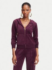 Juicy Couture Bluza Robertson JCAP176G Fioletowy Slim Fit. Fioletowe bluzy damskie Juicy Couture, xxs, bez wzorów, z syntetyku, bez kaptura. Za 362.99 zł.
