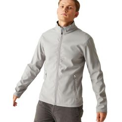 Męska Dwuwarstwowa Kurtka Soft Shell Ascender. Czarne kurtki sportowe męskie Regatta, m, bez wzorów, trekkingowe. Za 155.99 zł.