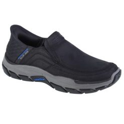 Buty sportowe Sneakersy męskie, Skechers Respected - Elgin Slip-ins. Brązowe buty sportowe męskie Skechers, bez zapięcia, trekkingowe. Za 469.99 zł.