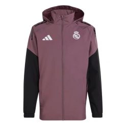Koszulka treningowa Real Madrid 2025/26. Czarne koszulki sportowe męskie Adidas, xl, bez wzorów, bez kołnierzyka, bez ramiączek, na fitness i siłownię. Za 443.70 zł.