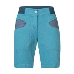 Szorty damskie Rafiki Juno. Niebieskie szorty sportowe damskie Rafiki, na lato, bez wzorów, sportowe, wspinaczkowe. W wyprzedaży za 297.15 zł.