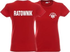 LPP - Promostars Koszulka damska RATOWNIK czerwona. Czerwone t-shirty damskie LPP - Promostars, bez wzorów, bez kołnierzyka. Za 79.99 zł.