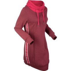 Długa bluza dresowa, długi rękaw bonprix bordowo-czerwony melanż. Bluzy damskie marki KALENJI. Za 99.99 zł.