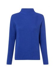 Marie Lund Sweter Kobiety Bawełna niebieski, XS. Niebieskie swetry damskie Marie Lund, uniwersalny, bez wzorów, z bawełny, klasyczne, bez kołnierzyka, bez ramiączek, bez kaptura. Za 299.95 zł.