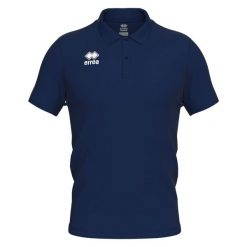 Polo Errea Evo. Niebieskie koszulki sportowe damskie ERREA, bez wzorów, bez kołnierzyka, bez ramiączek. Za 164.00 zł.