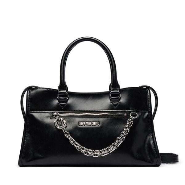 Torebka LOVE MOSCHINO. Czarne torebki do ręki damskie Love Moschino, bez wzorów, klasyczne, bez dodatków. Za 730.99 zł.