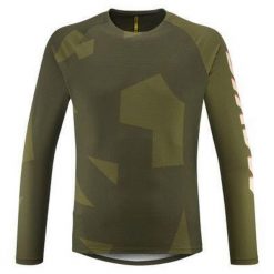 Dżersej z długim rękawem Mavic Deemax. Brązowe buty sportowe męskie GILL, z dżerseju, bez zapięcia, rowerowe. Za 361.50 zł.