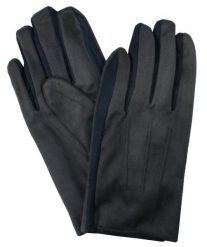 Miękkie i Delikatne Rękawiczki Męskie - Bawełniane - Granat z Grafitem. Szare rękawiczki męskie Em men's accessories, na jesień, bez wzorów, z bawełny. Za 99.00 zł.