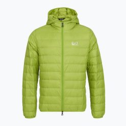 Kurtka męska EA7 Emporio Armani Train Core Id Down Light Jacket Hoodie. Zielone kurtki męskie EA7 Emporio Armani, l, bez wzorów, z poliamidu. Za 549.99 zł.