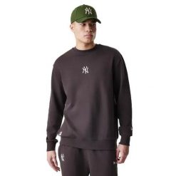 Bluza New York Yankees MLB Midi LE Crew BB BRS. Brązowe bluzy męskie New Era, m, bez wzorów, bez kaptura. Za 232.50 zł.