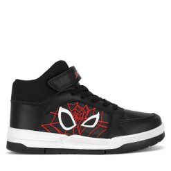 Sneakersy Spiderman Ultimate. Czarne trampki i tenisówki chłopięce Spiderman Ultimate, bez wzorów, bez zapięcia. Za 139.99 zł.