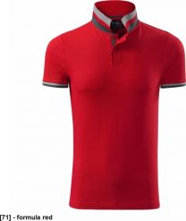 MALFINI Collar Up 256 - ADLER - Koszulka polo męska, 215 g/m, 100% bawełna, - formula red L. Czerwone koszulki polo męskie Malfini, l, bez wzorów, z bawełny, bez ramiączek. Za 88.06 zł.