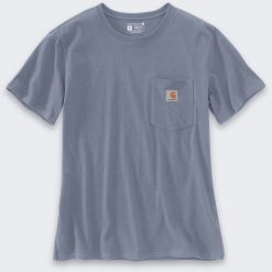 Koszulka Carhartt Heavyweight K87 Pocket Wisteria. T-shirty damskie Carhartt, bez wzorów, bez kołnierzyka. Za 96.91 zł.