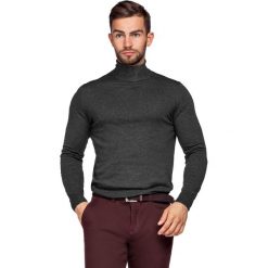 Golf Antracytowy Sterling. Szare kardigany męskie LANCERTO, z bawełny. Za 199.90 zł.