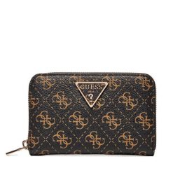 Portfel Guess. Brązowe portfele damskie Guess, z aplikacjami. Za 299.99 zł.
