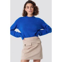 Moves Sweter Savea - Blue. Niebieskie swetry damskie Moves, z dzianiny, z okrągłym kołnierzem. Za 242.95 zł.