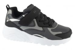 Buty sportowe Sneakersy chłopięce, Uno Lite - Chroma Cruiser. Szare trampki i tenisówki chłopięce Skechers, bez wzorów, z materiału, sportowe, przed kostkę, bez zapięcia. Za 199.99 zł.