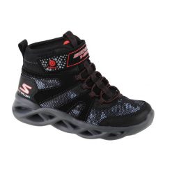 Śniegowce chłopięce Skechers Twisted Brights - Zerrix. Buty zimowe chłopięce Skechers, bez wzorów, bez zapięcia. Za 249.99 zł.