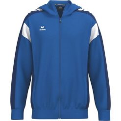 Kurtka treningowa Erima Celebrate 125 z kapturem niebieska junior. Niebieskie kurtki sportowe damskie Erima, bez wzorów, z kapturem, rowerowe. Za 321.99 zł.