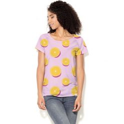Colour Pleasure Koszulka CP-034 114 różowo-żółta r. XS/S. T-shirty damskie marki Colour Pleasure. Za 70.35 zł.