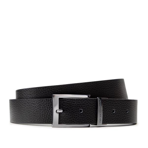 Pasek Emporio Armani. Czarne paski damskie Emporio Armani, bez wzorów. Za 394.99 zł.