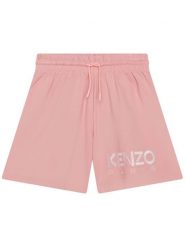 Kenzo Kids Szorty materiałowe K14253 S Różowy Regular Fit. Czerwone spodenki dla dziewczynek Kenzo kids, bez wzorów, z bawełny. Za 239.99 zł.