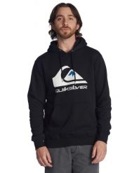 Bluza z kapturem dla Mężczyzn BIG LOGO Czarny. Białe bluzy męskie Quiksilver, m, bez wzorów, z bawełny, z kapturem. Za 278.50 zł.