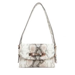 Torebka Guess. Szare torebki do ręki damskie Guess, z aplikacjami, klasyczne, bez dodatków. Za 399.99 zł.