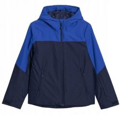 Kurtka narciarska dla chłopca 4F M0821 granatowa 4FJWAW25TTJAM0821 31S 164cm. Kurtki i płaszcze dla chłopców 4f, bez wzorów, bez kaptura. Za 249.98 zł.