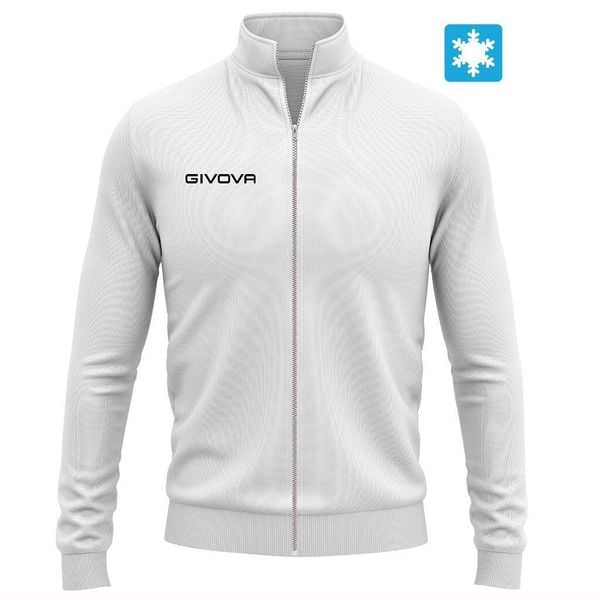 Biała bluza unisex Givova Freetime. Białe bluzy męskie Givova, na lato, m, bez wzorów, z bawełny, bez kaptura. Za 161.99 zł.